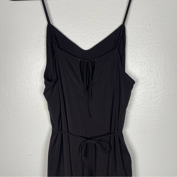 Athleta Sayulita Wide Leg Jumpsuit Black Size 8 - Picture 8 of 14